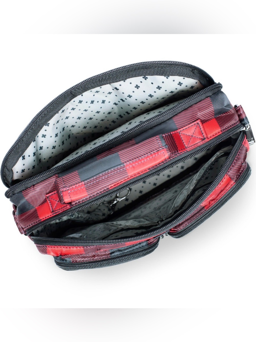 Lug Navigator Buffalo Check Red Crossbody/Shoulder Bag. NWOT - Picture 5 of 9